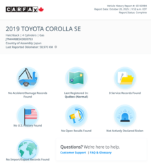 Toyota Corolla Hatchback SE 2019 à Notre-Dame-des-Prairies, Québec - 3 - w320h240px