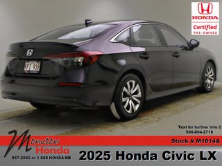 2025 Honda Civic Sedan LX in Saint John, New Brunswick - 4 - w320h240px