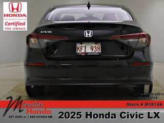 2025 Honda Civic Sedan LX in Saint John, New Brunswick - 5 - w320h240px