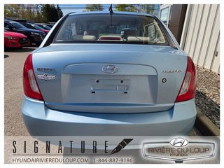 Hyundai Accent GL,AUTOMATIQUE 2006 à Riviere-Du-Loup, Québec - 6 - w320h240px