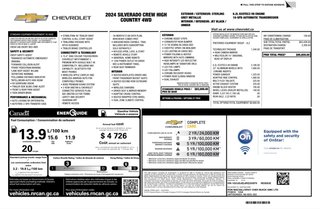 Chevrolet Silverado 1500 High Country | Leather | Roof | Nav | Htd Seats 2024 à Saint John, Nouveau-Brunswick - 2 - w320h240px
