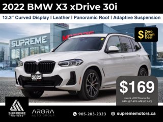 2022 BMW X3 XDRIVE30I in Mississauga, Ontario - 2 - w320h240px