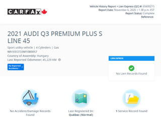 2021 Audi Q3 Progressiv | AWD | TOIT | CUIR | BAS KM | +++ in Laval, Quebec - 2 - w320h240px