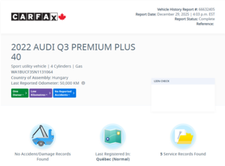 2022 Audi Q3 Progressiv | AWD | TOIT | CUIR | BAS KM | +++ in Laval, Quebec - 2 - w320h240px