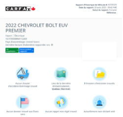 Chevrolet BOLT EUV Premier TOIT | DEMARREUR | CARPLAY | CAMÉRA | +++ 2022 à Laval, Québec - 2 - w320h240px