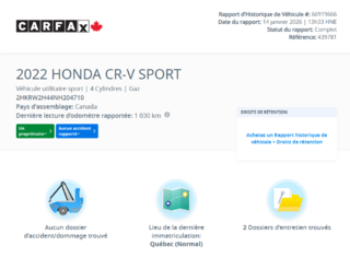 2022 Honda CR-V Sport | DÉMARREUR | TOIT | CARPLAY | CAMERA | +++ in Laval, Quebec - 2 - w320h240px