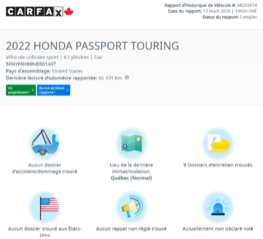 Honda Passport Touring | AWD | DÉMARREUR | NAV | TOIT | CUIR +++ 2022 à Laval, Québec - 2 - w320h240px