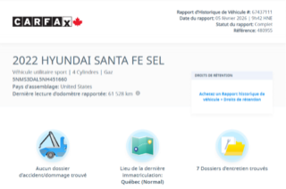 2022 Hyundai Santa Fe Urban AWD | CUIR | CARPLAY | CAMÉRA | BAS KM in Laval, Quebec - 2 - w320h240px
