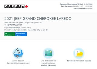 Jeep Grand Cherokee Altitude ENSEMBLE ÉCLAIR 2BZ | TOIT | JANTES 20P 2021 à Laval, Québec - 2 - w320h240px