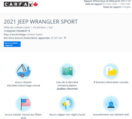 2021 Jeep Wrangler Willy's Sport | BAS KM | 4X4 | CAMÉRA | BLUETOOTH in Laval, Quebec - 2 - w320h240px