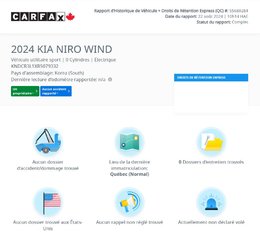 Niro EV Wind+ | CARPLAY | NAVIGATION | CUIR | 8 PNEUS | ++ 2024 à Laval, Québec - 2 - w320h240px