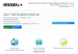 Mitsubishi RVR SE 4WD | CAMÉRA | CARPLAY | BLUETOOTH | BAS KM!! 2021 à Laval, Québec - 2 - w320h240px