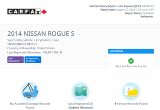 Nissan Rogue ROGUE S | SIÈGES CHAUFFANTS | BLUETOOTH | +++ 2014 à Laval, Québec - 2 - w320h240px