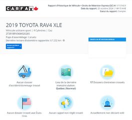 RAV4 XLE | AWD | 8 ROUES | TOIT | CAMÉRA  | BAS KM!! 2019 à Laval, Québec - 2 - w320h240px