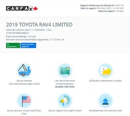 2019 Toyota RAV4 Limited AWD | PANO | CUIR | NAV | CAM 360 | +++ in Laval, Quebec - 2 - w320h240px