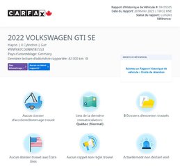 2022 Volkswagen Golf GTI Autobahn DSG | TOIT | 19 POUCES | CARPLAY | CAMÉRA in Laval, Quebec - 2 - w320h240px