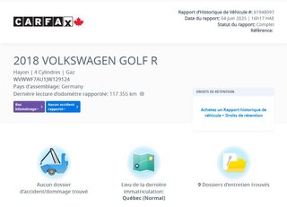 2018 Volkswagen Golf R 292HP | AWD | CUIR | NAV | CARPLAY | CAMÉRA | +++ in Laval, Quebec - 2 - w320h240px