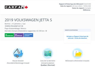 Jetta Comfortline BAS KM | CARPLAY | CAMÉRA | BLUETOOTH 2019 à Laval, Québec - 2 - w320h240px
