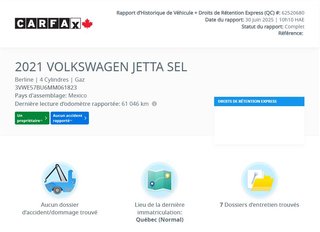 2021 Volkswagen Jetta Highline TOIT | CARPLAY | CAMÉRA | CUIR | BAS KM!! in Laval, Quebec - 2 - w320h240px