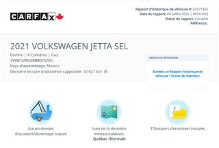 Volkswagen Jetta Highline AUTOMATIQUE | TOIT | CUIR | CARPLAY | CAM 2021 à Laval, Québec - 2 - w320h240px