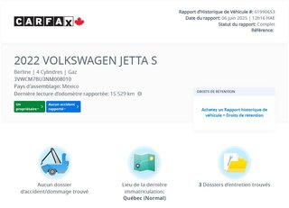Volkswagen Jetta Trendline CARPLAY | CAMÉRA | BLUETOOTH | BAS KM!! 2022 à Laval, Québec - 2 - w320h240px