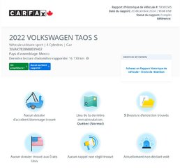 Volkswagen Taos Trendline 4MOTION | CARPLAY | CAMÉRA | BAS KM!! 2022 à Laval, Québec - 2 - w320h240px