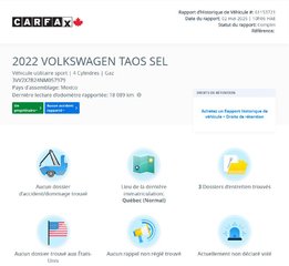 2022 Volkswagen Taos Highline PANO | CUIR | CARPLAY | DÉMARREUR |BAS KM in Laval, Quebec - 2 - w320h240px