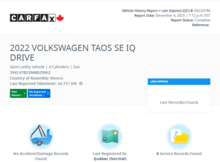 Volkswagen Taos Comfortline | BAS KM | DÉMARREUR | CARPLAY | +++ 2022 à Laval, Québec - 2 - w320h240px