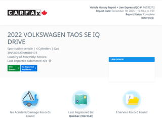 2022 Volkswagen Taos Comfortline | BAS KM | TOIT PANO | CAM | CARPLAY I in Laval, Quebec - 2 - w320h240px