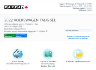 2022 Volkswagen Taos Highline TOIT PANO | CUIR | NAV | CARPLAY | CAMÉRA in Laval, Quebec - 2 - w320h240px