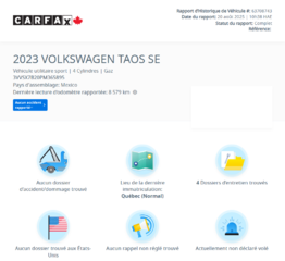 Volkswagen Taos Comfortline CUIR | CARPLAY | CAMÉRA | 1,5TSI +++ 2023 à Laval, Québec - 2 - w320h240px