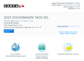 2023 Volkswagen Taos Highline | DÉMARREUR | PANO | CARPLAY | CAM | +++ in Laval, Quebec - 2 - w320h240px
