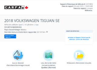 Volkswagen Tiguan Comfortline AWD | TOIT PANO | CUIR | NAV | CARPLAY 2018 à Laval, Québec - 2 - w320h240px
