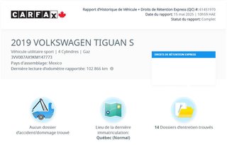 2019 Volkswagen Tiguan Trendline 4MOTION | CARPLAY | CAMÉRA | BLUETOOTH in Laval, Quebec - 2 - w320h240px