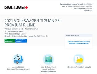 2021 Volkswagen Tiguan Highline R-LINE | TOIT PANO | NAV | CUIR | BAS KM! in Laval, Quebec - 2 - w320h240px
