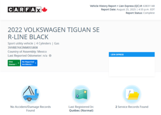 Volkswagen Tiguan Comfortline R-LINE | BLACK PACK | TOIT PANO | CUIR 2022 à Laval, Québec - 3 - w320h240px