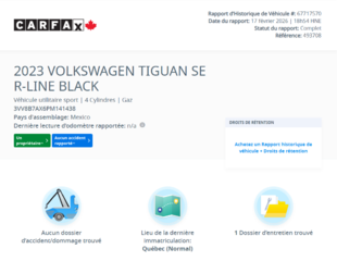 2023 Volkswagen Tiguan Comfortline R-Line Black Edition DÉMARREUR | PANO in Laval, Quebec - 2 - w320h240px