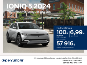 Procurez-vous le Hyundai Ioniq 5 2024