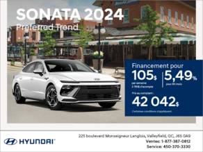 Procurez-vous le Hyundai Sonata 2024