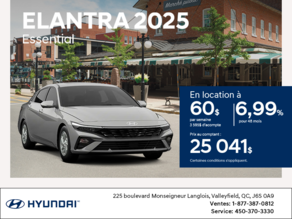 Procurez-vous le Hyundai Elantra 2025