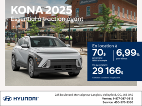 Procurez-vous le Hyundai Kona 2025