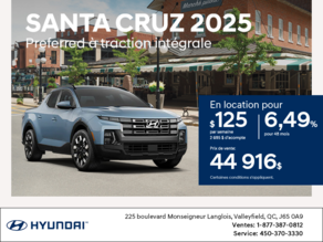 Procurez-vous le Hyundai Santa Cruz 2025