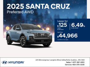 Get the 2025 Hyundai Santa Cruz