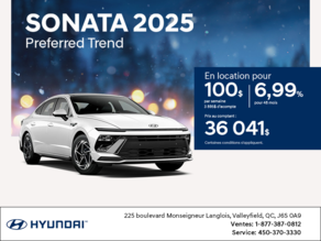 Procurez-vous le Hyundai Sonata 2025