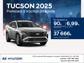 Procurez-vous le Hyundai Tucson 2025