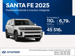 Procurez-vous le Hyundai Santa Fe 2025