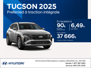 Procurez-vous le Hyundai Tucson 2025