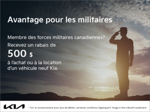 Avantage pour Militaires de 500$