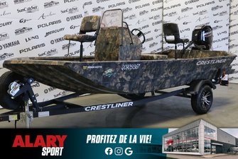 2023 Crestliner 1660 + MERCURY 40 HP A JET & remorque