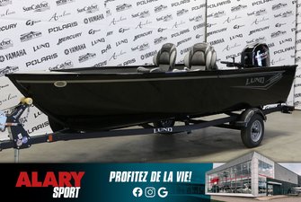 2024 LUND 1650 ANGLER TILLER + MERCURY 50 HP & remorque